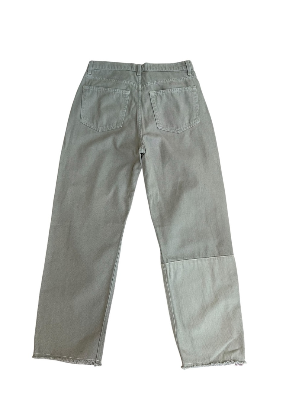 Reformation Ryan Tonal Patch Straight Sage Jeans Size 28 - Picture 4 of 8